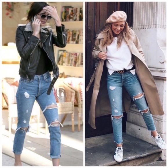 GRLFRND Karolina Distressed Buttonfly Jeans - Picture 2 of 12